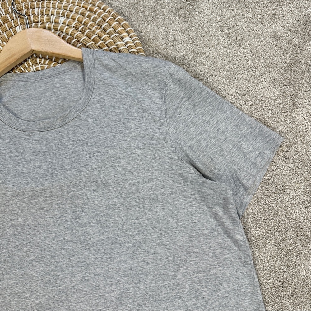 Lululemon Men’s 5 Year Basic Tee *Updated Fit in Heathered Core Medium Grey L - Picture 5 of 11